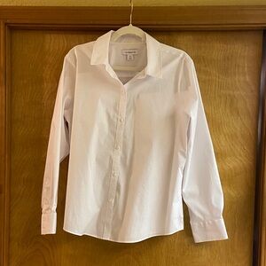 Liz Claiborne White Women's Button-Up Shirt